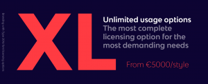 Branding with Type XL license