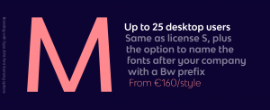 Branding with Type M license
