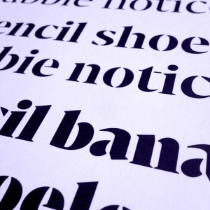 Bw Darius Stencil typeface wip preview