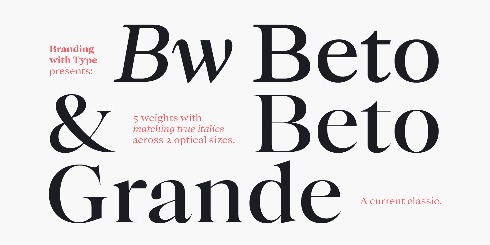 It’s serif time! Bw Beto font family